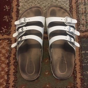 White Birkenstock look-a-likes